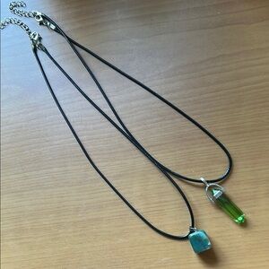 Green Stone Necklace Set